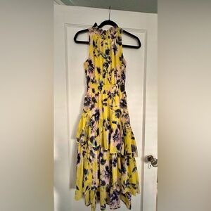 Eliza J yellow halter dress, size 4